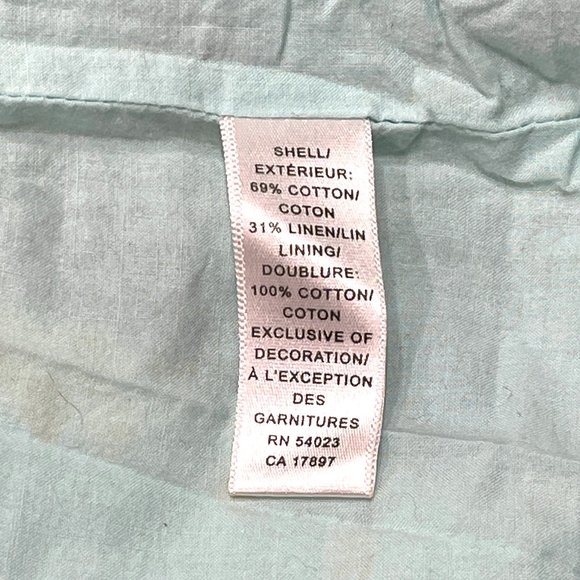 Banana Republic Skirt 6 Light Blue Yellow Floral Lace Tiered Drawstring Waist - Picture 4 of 5